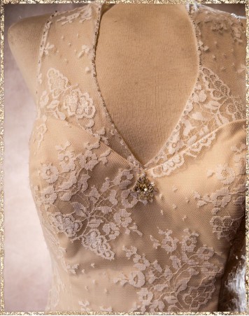 Brautkleid von Emmerling Deutschland blush/ivory - Gr. 40